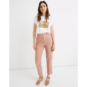 NWT Madewell / Tapered Pants: Yoke Edition / sz. 25 / Dusty Rose